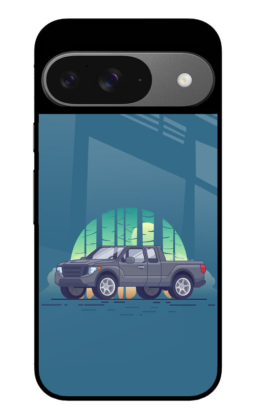 Retro Garage Vibe Google Pixel 9 Glass Case