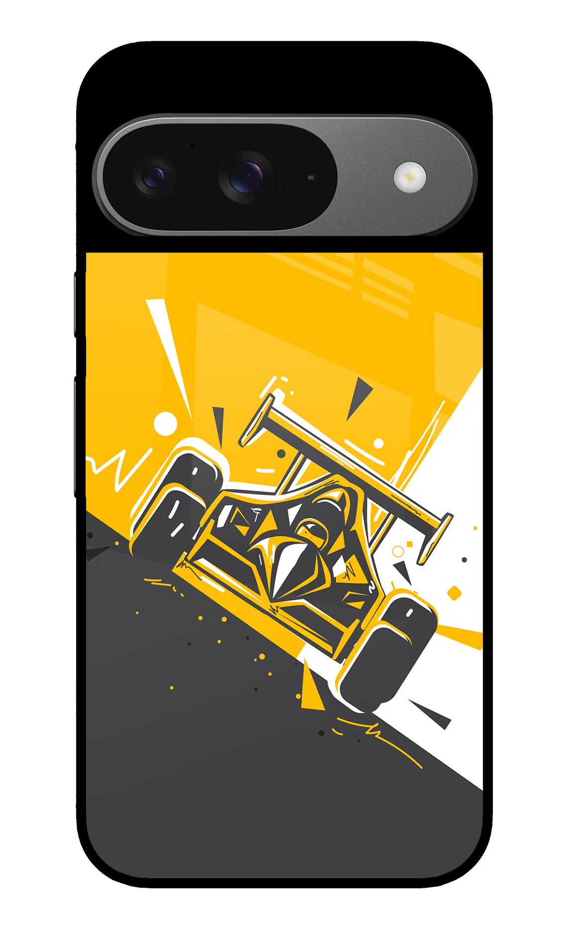 Track King Google Pixel 9 Glass Case Back Cover by Casekaro