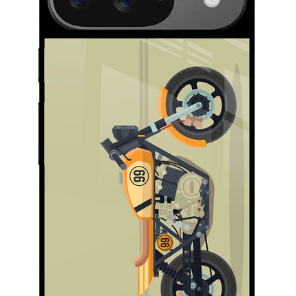 Vertical Speedster Google Pixel 9 Glass Case