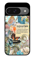 Aquarius Zodiac Google Pixel 9 Glass Case