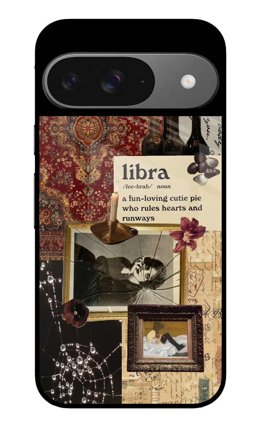 Libra Zodiac Google Pixel 9 Back Cover, Glass case