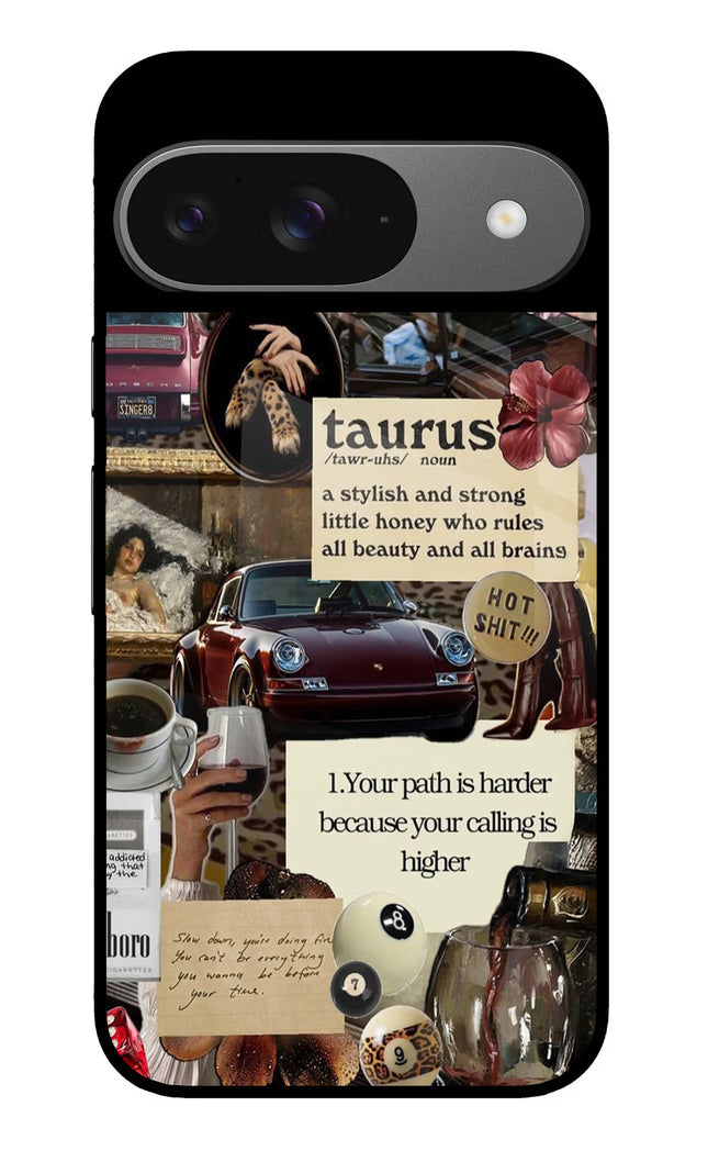 Taurus Zodiac Google Pixel 9 Glass Case
