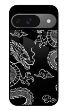 Twin Dragons Google Pixel 9 Glass Case