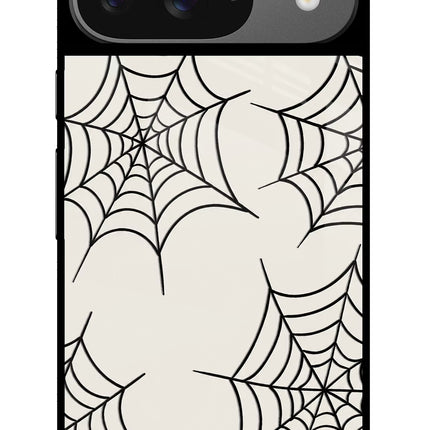 Spider Web Google Pixel 9 Glass Case