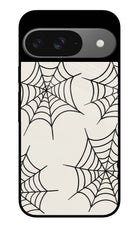 Spider Web Google Pixel 9 Glass Case