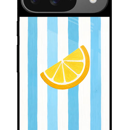 Summer Lemon Google Pixel 9 Glass Case