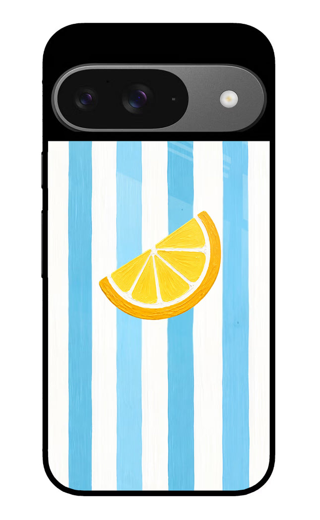 Summer Lemon Google Pixel 9 Glass Case