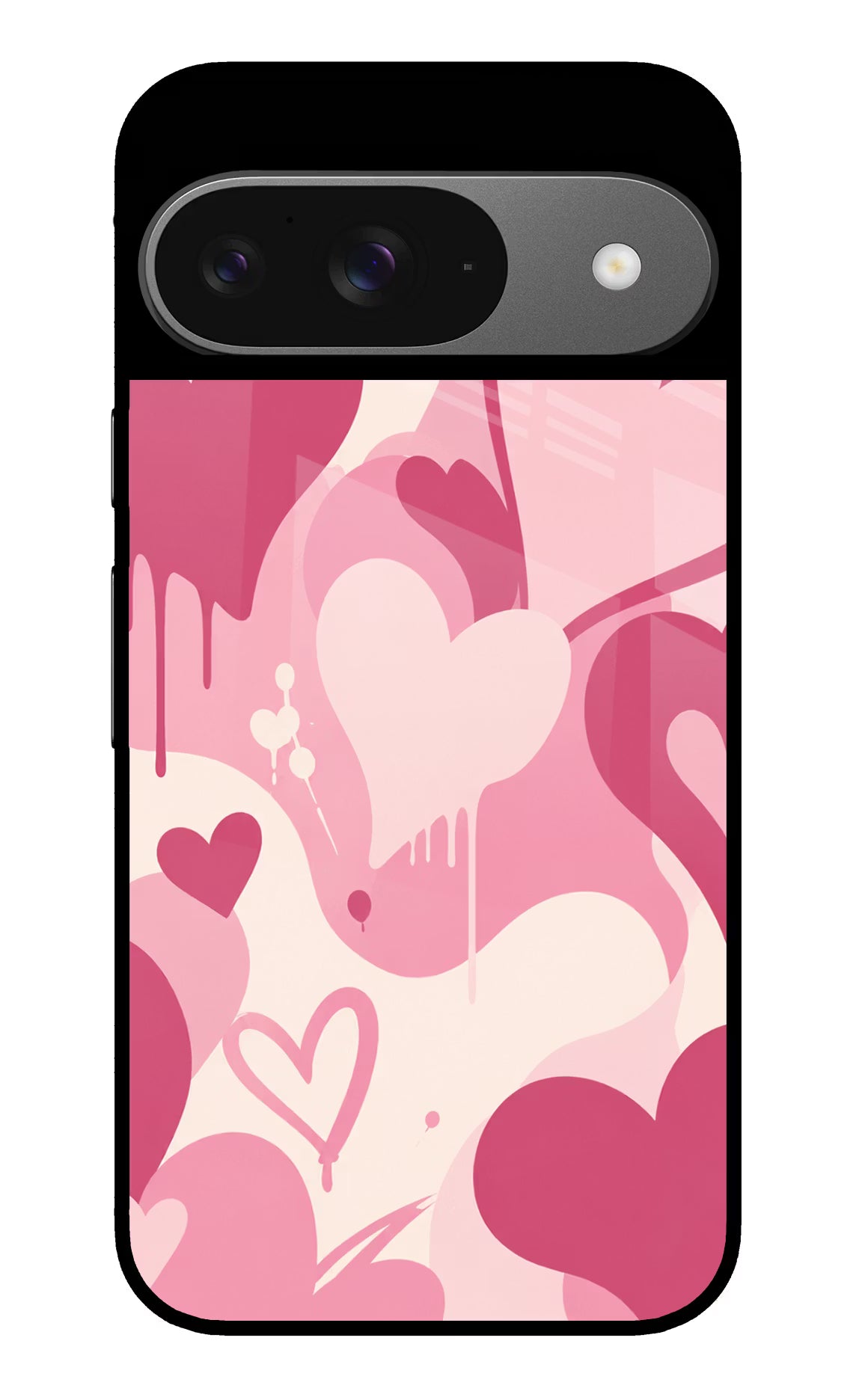 Hearty case Google Pixel 9 Glass Case Back Cover by Casekaro