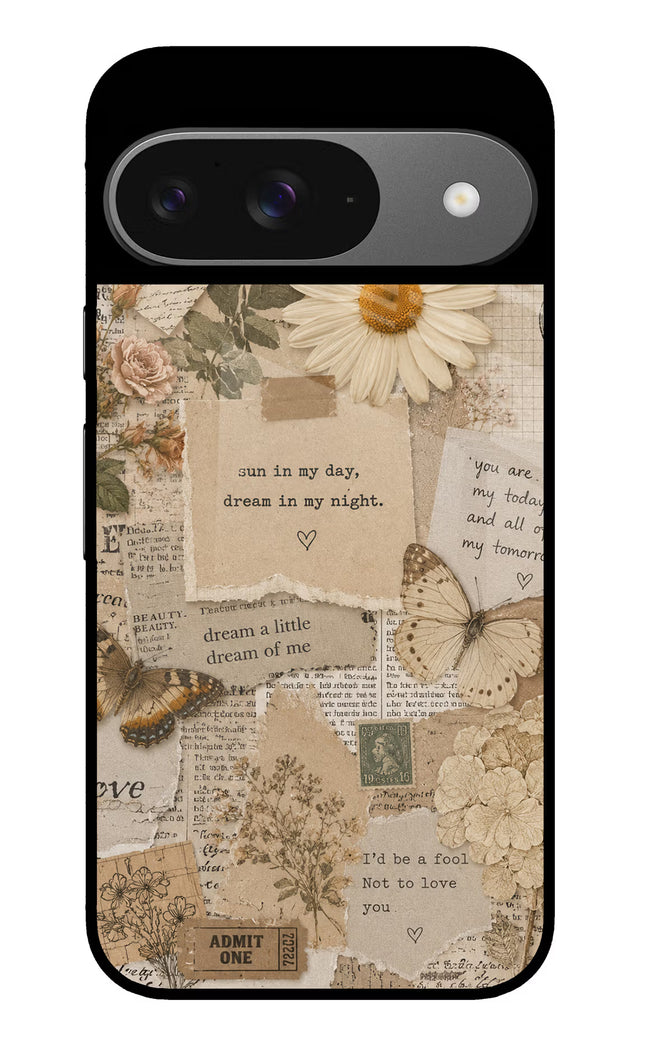Vintage case Google Pixel 9 Glass Case