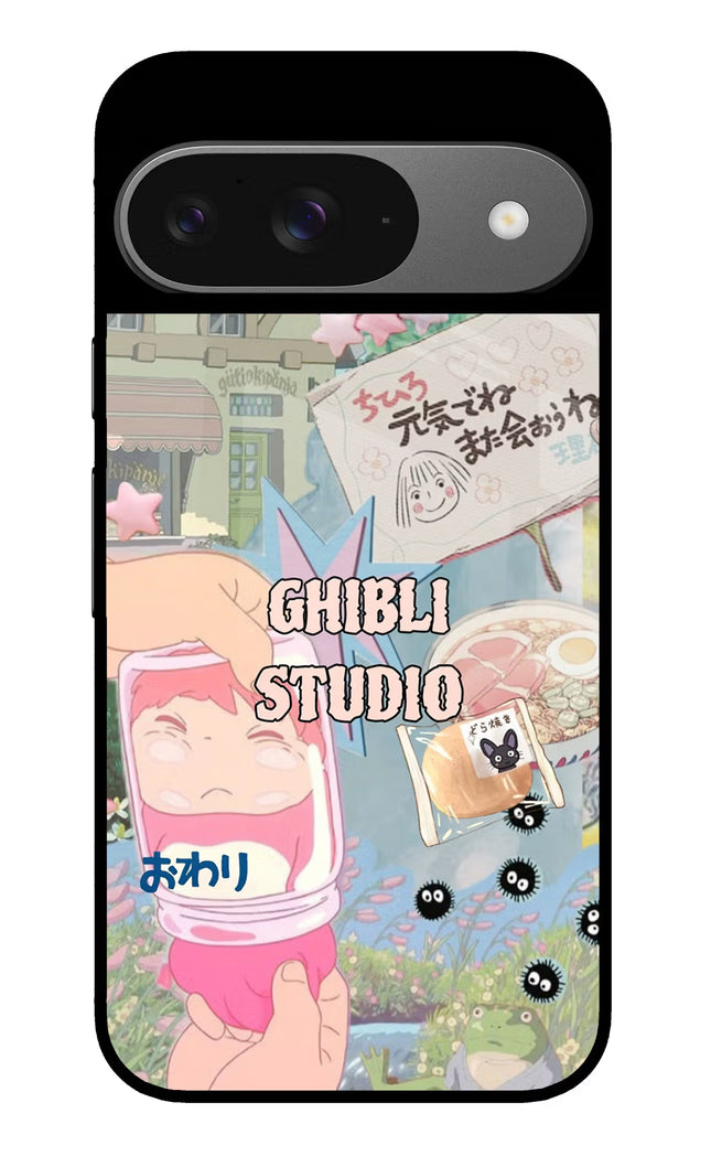 Studio Ghibli Google Pixel 9 Glass Case