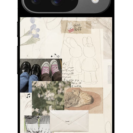 Soft Aesthetic Google Pixel 9 Glass Case