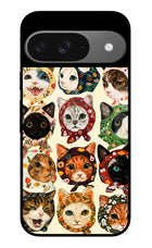 Cool Cat Google Pixel 9 Glass Case