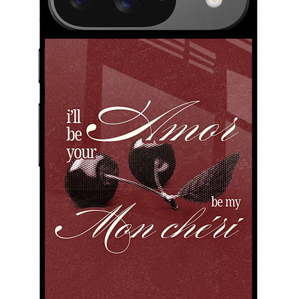 Velvet Cherry Google Pixel 9 Glass Case
