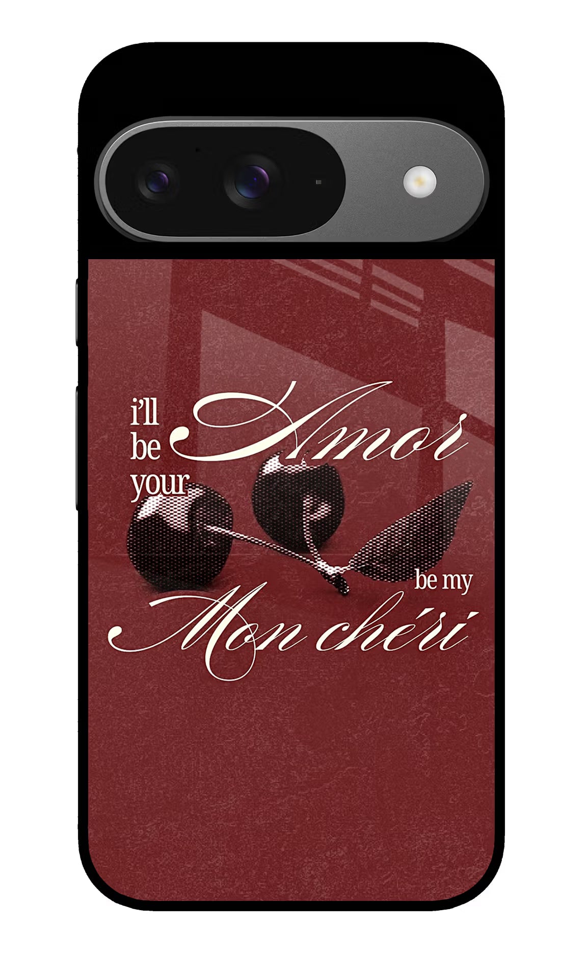 Velvet Cherry Google Pixel 9 Glass Case