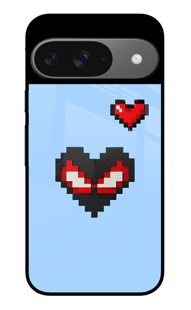 Peter Heart Google Pixel 9 Glass Case