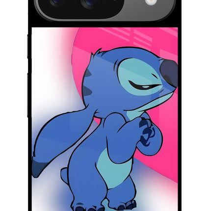 Stitch Hug Google Pixel 9 Glass Case