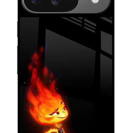 Ember Flame Google Pixel 9 Glass Case