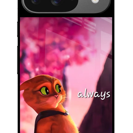 Always Cat Google Pixel 9 Glass Case