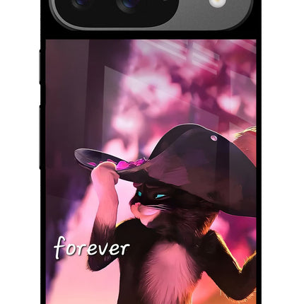 Forever Cat Google Pixel 9 Glass Case