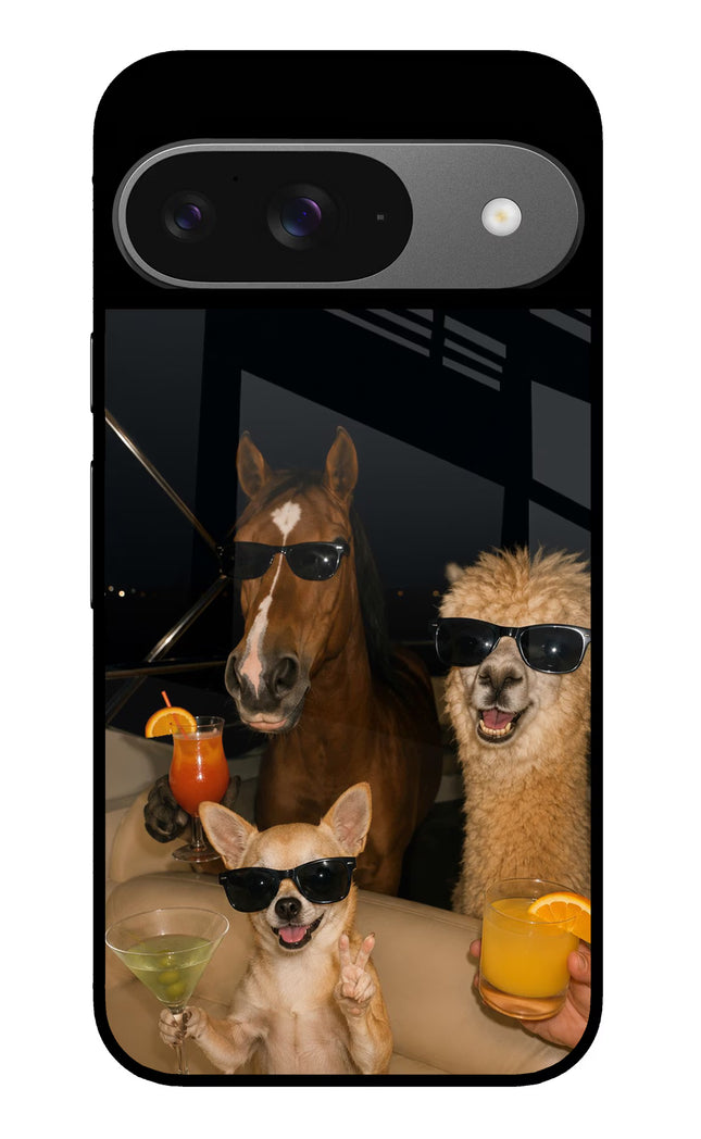 Party Squad Google Pixel 9 Glass Case