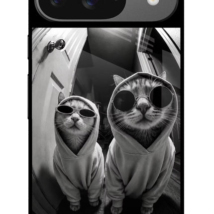Hood Cats Google Pixel 9 Glass Case