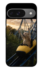 Rollercoaster Dog Google Pixel 9 Glass Case