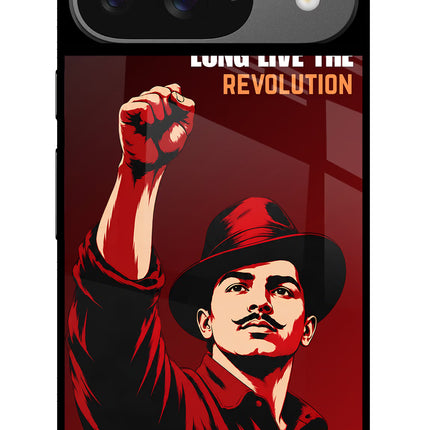 Bhagat Singh Revolution Google Pixel 9 Glass Case