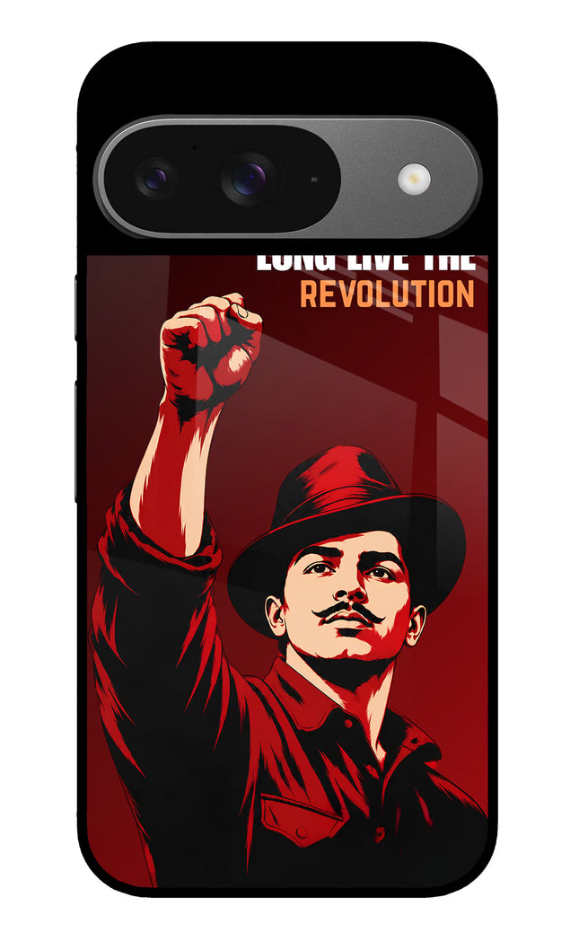 Bhagat Singh Revolution Google Pixel 9 Glass Case
