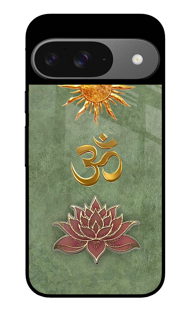 Om & Lotus Google Pixel 9 Glass Case