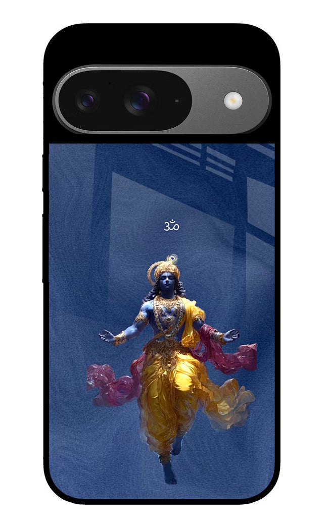 Cosmic Krishna Google Pixel 9 Glass Case