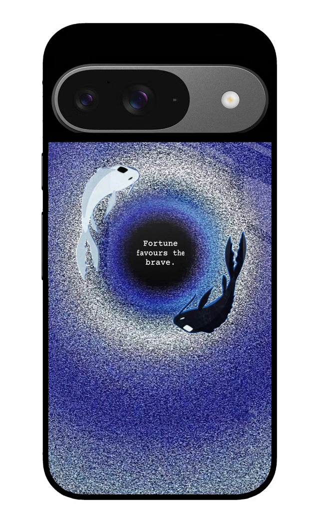 Dark Koi Google Pixel 9 Glass Case
