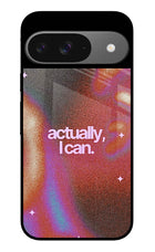 Pink Aura Google Pixel 9 Glass Case