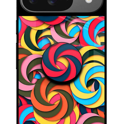 Spiral Pattern Google Pixel 9 Pop Case by Casekaro