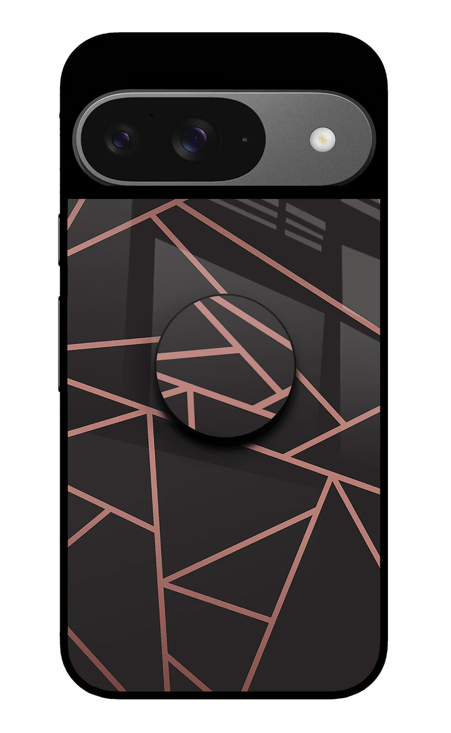 Geometric Pattern Google Pixel 9 Pop Case, Glass case
