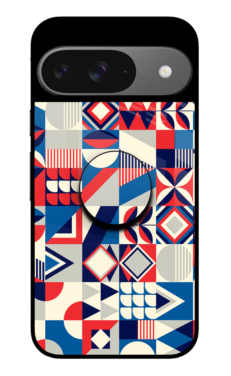 Colorful Pattern Google Pixel 9 Pop Case, Glass case