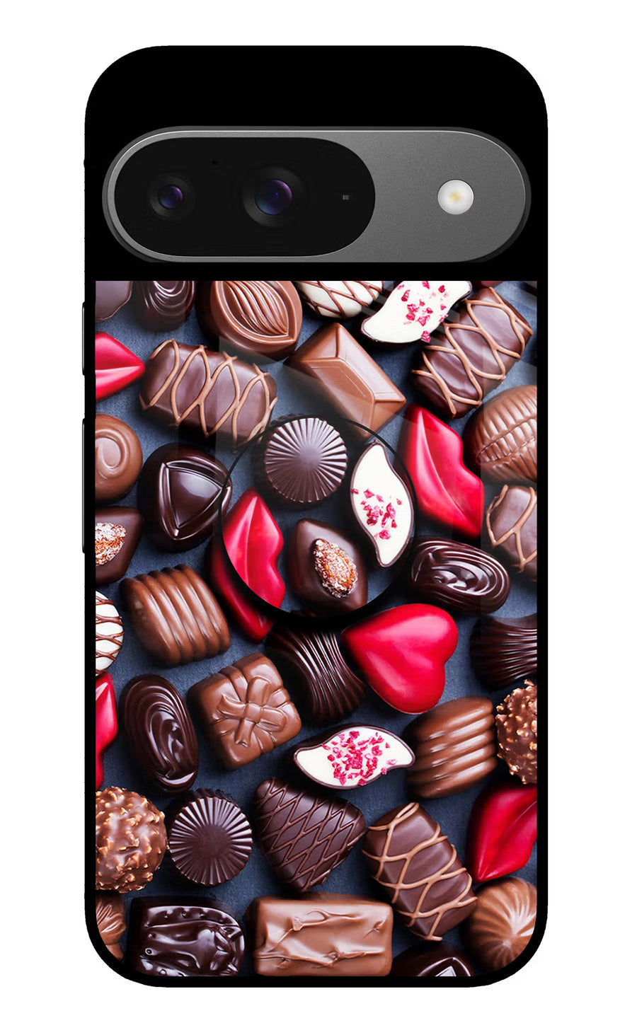 Chocolates Google Pixel 9 Pop Case, Glass case