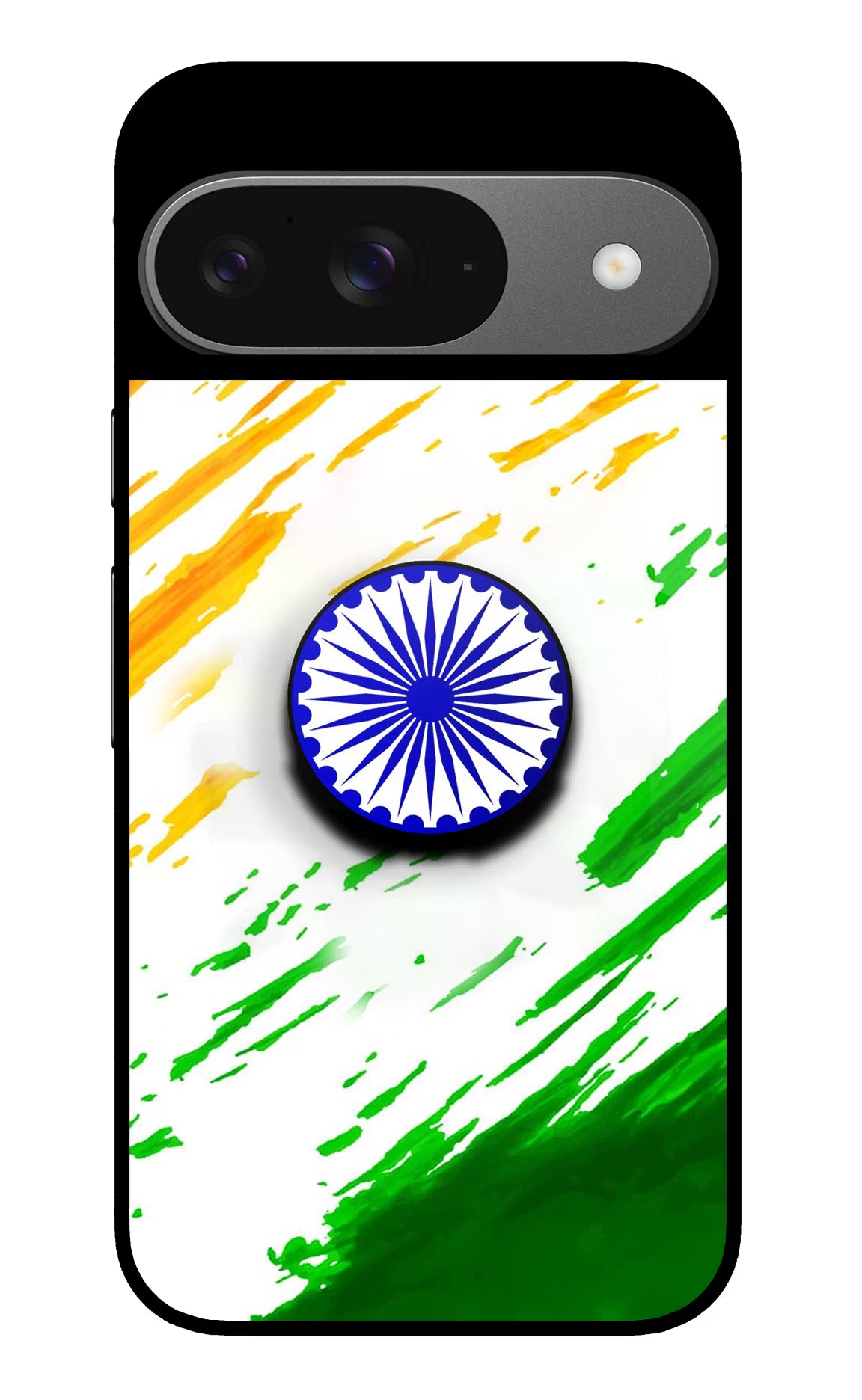 Indian Flag Ashoka Chakra Google Pixel 9 Pop Case by Casekaro