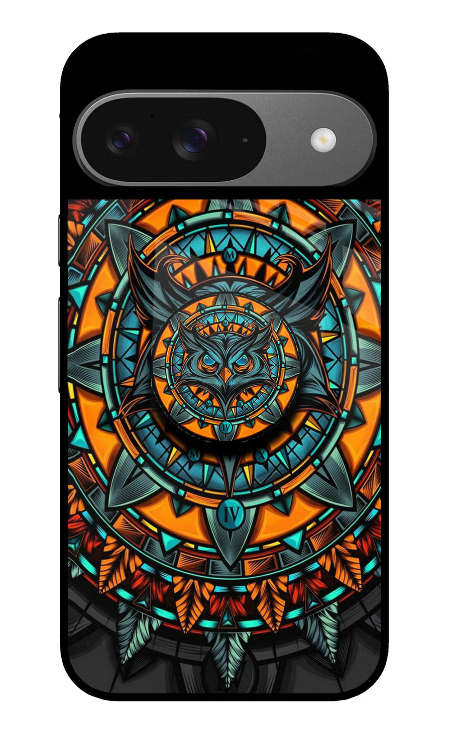 Angry Owl Google Pixel 9 Pop Case, Glass case