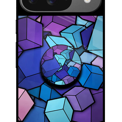 Cubic Abstract Google Pixel 9 Pop Case by Casekaro