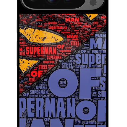 Superman Google Pixel 9 Pro Glass Case Back Cover by Casekaro