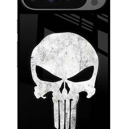 Punisher Skull Google Pixel 9 Pro Glass Case Back Cover by Casekaro