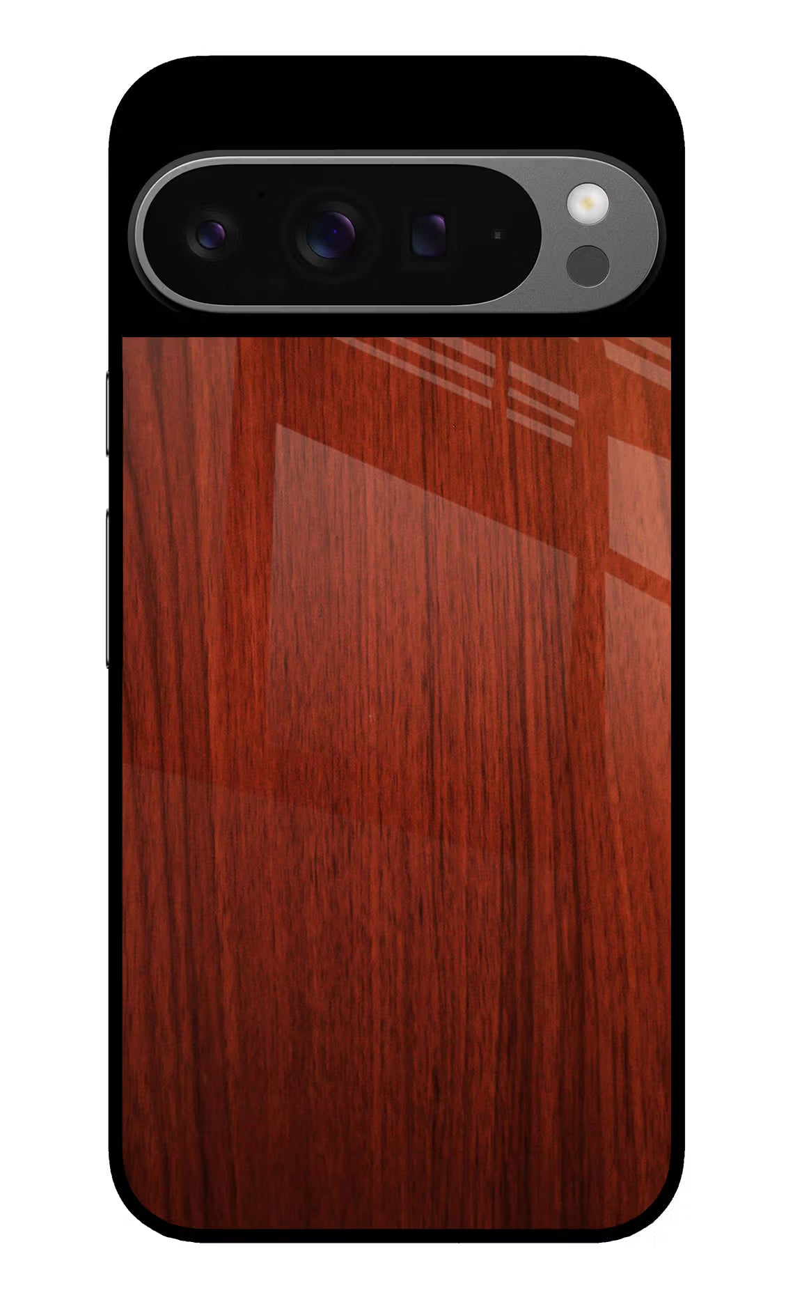 Wooden Plain Pattern Google Pixel 9 Pro Glass Case Back Cover by Casekaro