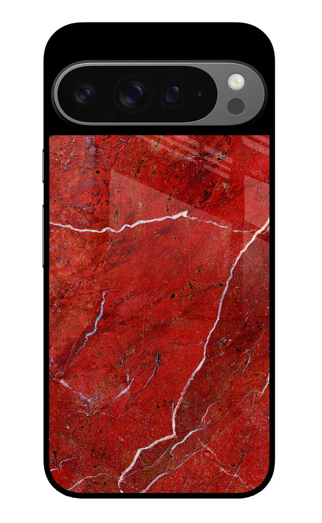 Red Marble Design Google Pixel 9 Pro Glass Case