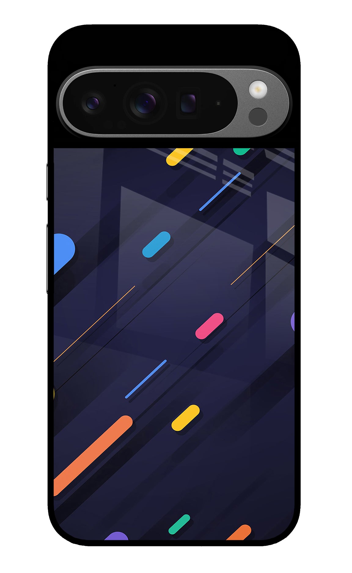 Abstract Design Google Pixel 9 Pro Glass Case