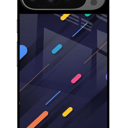 Abstract Design Google Pixel 9 Pro Glass Case Back Cover by Casekaro