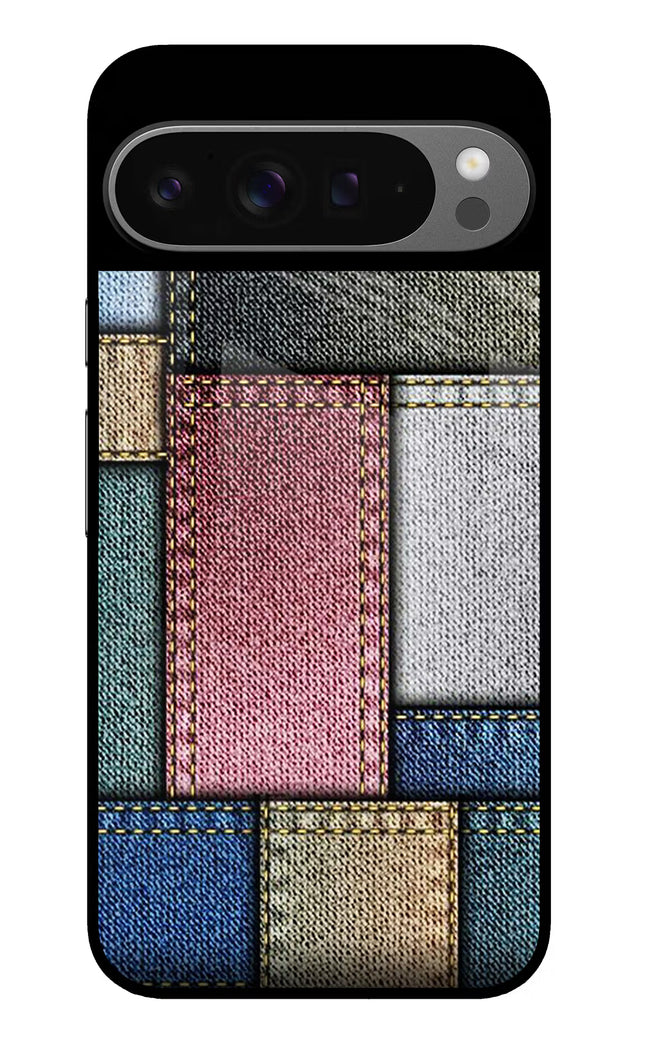 Multicolor Jeans Google Pixel 9 Pro Glass Case