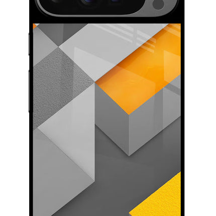 Abstract Google Pixel 9 Pro Glass Case Back Cover by Casekaro