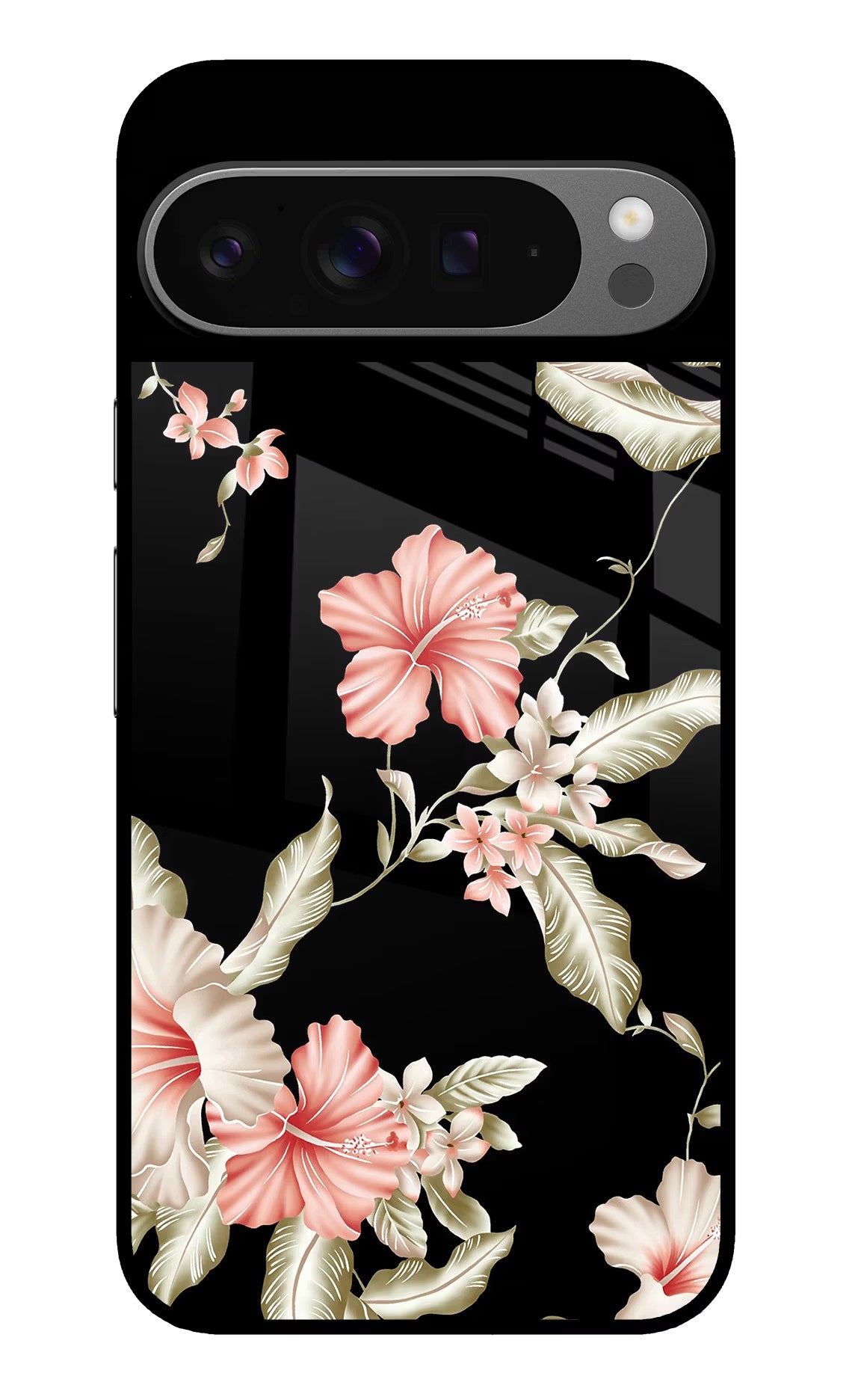 Flowers Google Pixel 9 Pro Glass Case Back Cover by Casekaro