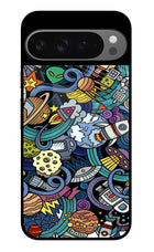 Space Abstract Google Pixel 9 Pro Glass Case