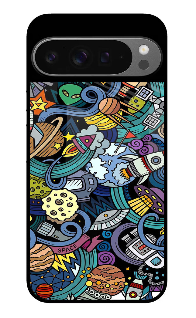 Space Abstract Google Pixel 9 Pro Glass Case